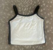 Boutique Black And White Athletic Tank Top