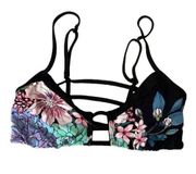 O'NEILL Floral Strappy Padded Bralette Bikini Top, NWOT, XS/S