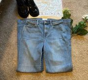 TALBOTS Wide, leg and high waisted Jean