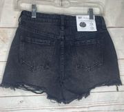 BP • Denim Shorts • Black • Distressed • Size 25