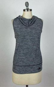 The North Face Grey Hooded Sleeveless Top