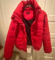 Red Puffer Jacket Coat