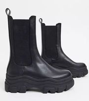 Black Chunky Combat Boots