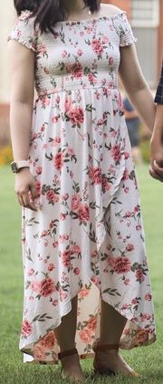 Floral Off The Shoulder Dress