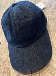 NWT Zyia Active Baseball Cap Hat Denim Jeans slider back OSFM Trucker Womens