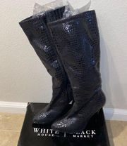 White House Black Market Knee High Stiletto Boots