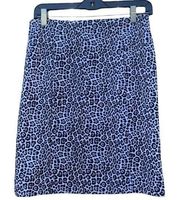 Michael Kors size medium leopard print skirt, waist 15", length 21"