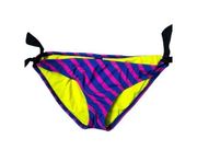 Hurley cheeky hipster blue and hot pink bikini bottoms size M