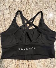 Vitality Zip Up Sports Bra Black