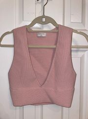 Sculpt Knit V Neck Tank