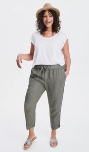 Caslon tulip hem pull on pants Sage Green - Size Large