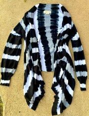 Michael  Open Front Striped Cardigan Size S/M