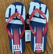 New With Tag New York Giants Flip Flop Sandals 