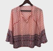 COLLECTIVE Concepts Bell Sleeve Peasant Blouse