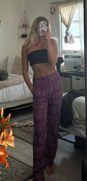 Purple Boho Pants 