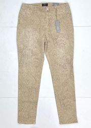 So Slimming Paisley Printed Jeans Jeggins