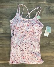 GAIAM Shine Bra tank Cora print Medium Support size XS NWT