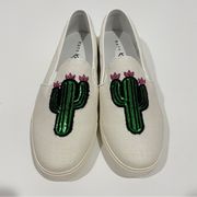 Katy Perry Brand NWOT Cactus Slip Ons Sneakers Size 8