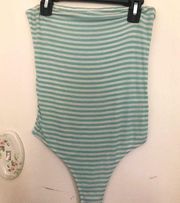 PacSun Striped Strapless Tube Bodysuit