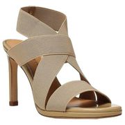 Donald Pliner Katja Crisscross Stiletto Sandals in Sand Size 6.5