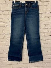 Chaps Jeans Women’s Mid Rise Crop Kick Denim Size 4 / 27 NWT