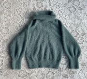 Women’s Nine West vintage blue fuzzy sweater size medium