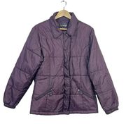Guess Women’s Puffer Purple Jacket Size M