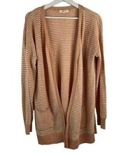 Peyton Primrose Lightweight Open Cardigan Sweater Long Sleeve Striped Women’s XL