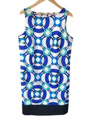 Kim Rogers Women’s Dress Sz 16 Plus Sleeveless Geometric Print Sheath