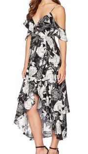 Bardot Frankie High-Low Floral Ruffle Dress