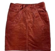 Soho New York & Company light rust corduroy skirt 4