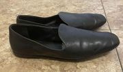 Vince Paz Smooth Black Leather Loafers Size 7.5 M