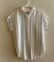 Abercrombie & Fitch Striped Button Down Top