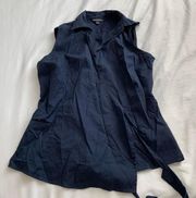 Brooks Brothers Navy Blue Blouse