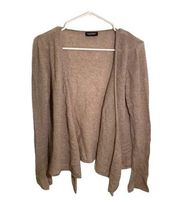 Philosophy Open Waterfall Cardigan Sweater Tan