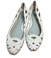 Melissa Jean + Jason Wu VII Slip On Flats in White Sz. 9