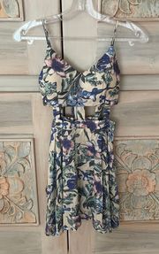 Rumor Boutique Floral Cutout Dress