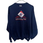 Vintage Logo 7  New York Giants embroidery crewneck sweatshirt