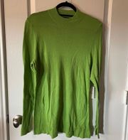 NWT Green Ribbed Crew Neck Long Sleeve Sweater by