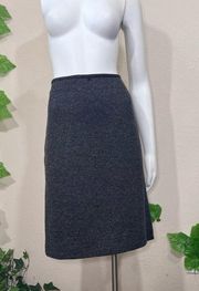 Tahari Black Gray Tweed Pencil Skirt