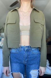 Cropped Green Jacket