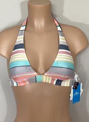 New O’Neill stripe bikini top. XS. MSRP$62