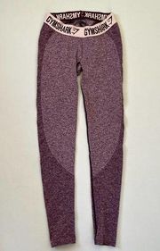 Gymshark  Leggings Flex Dry Womens Size Medium Heather Purple Activewear Gym