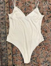 Wilfred white ribbed bodysuit