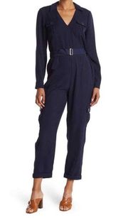 Ted Baker Flan Belted Long Sleeve Utility Jumpsuit