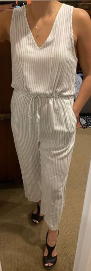 Anthropologie Drew Striped Jumpsuit