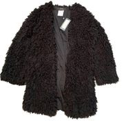 Vertigo Black Fuzzy Jacket Size XS