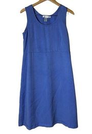 Fresh Produce Womens Dress Sleeveless Shift Sundress Blue 
Size Large