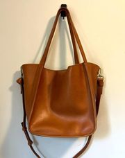 MADEWELL The Sydney Tote in English Saddle Leather Bag