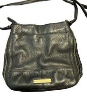 Vince camuto black leather crossbody bag